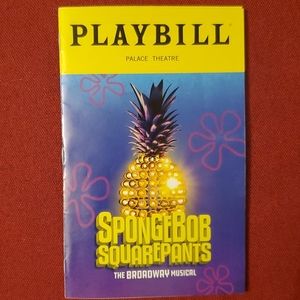 SpongeBob playbill August 2018 Ethan Slater